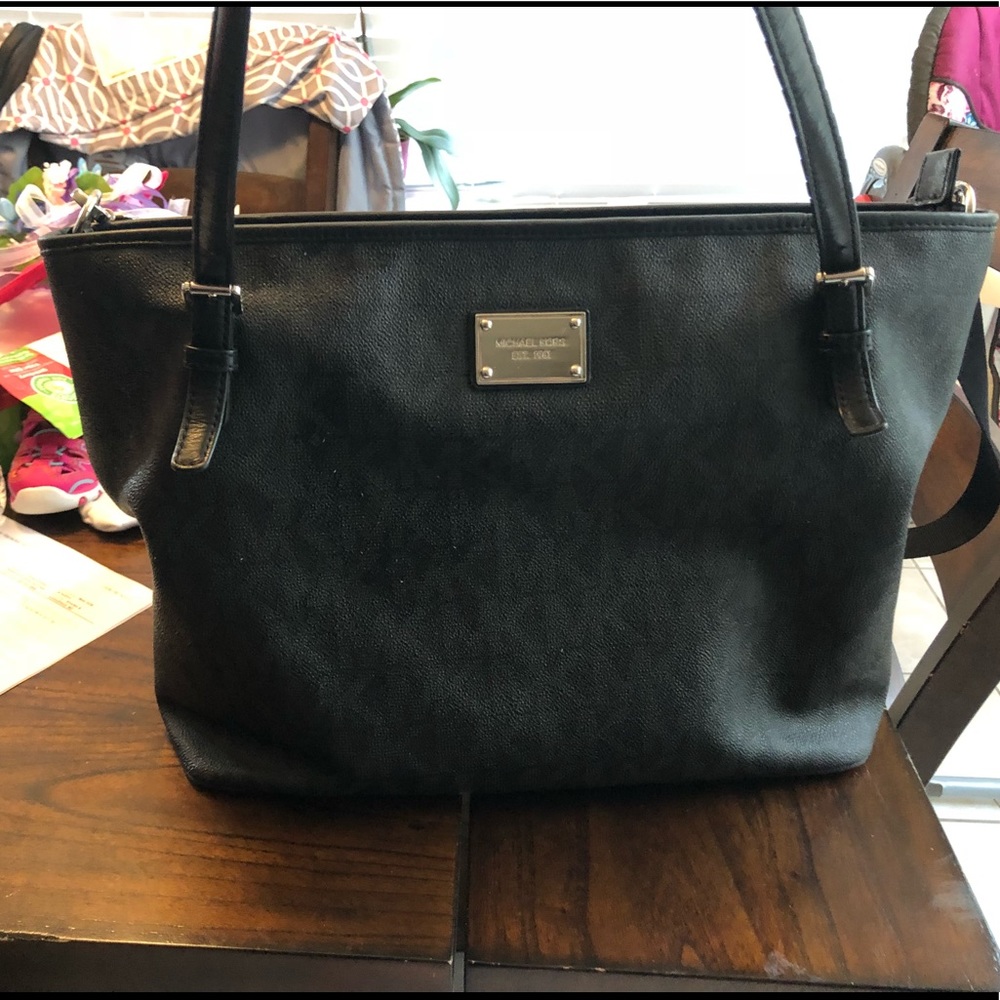 Michael Kors leather diaper bag